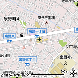 石川トヨペットカローラ　カローラ金沢泉丘店周辺の地図