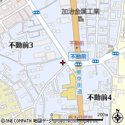 栃木県宇都宮市不動前周辺の地図