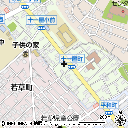 金沢中警察署十一屋町交番周辺の地図