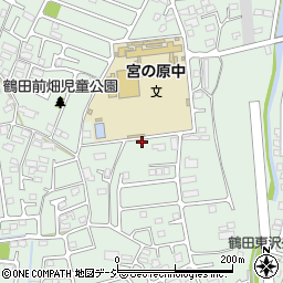 栃木県宇都宮市鶴田町392周辺の地図