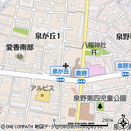 石川県金沢市泉が丘1丁目2-36周辺の地図