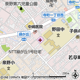 金沢市営城南市民体育館周辺の地図