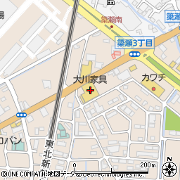 大川宇都宮店周辺の地図