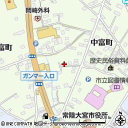 茨城県常陸大宮市中富町1043-1周辺の地図