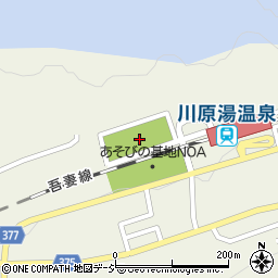 川原湯温泉駅キャンプ場周辺の地図