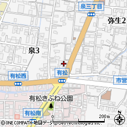 北國銀行泉支店周辺の地図