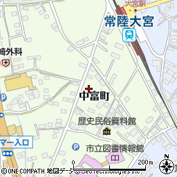 茨城県常陸大宮市中富町1060-4周辺の地図
