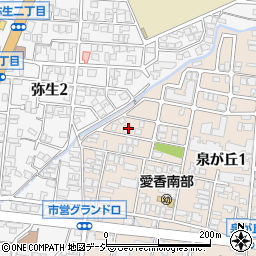 石川県金沢市泉が丘1丁目10-8周辺の地図