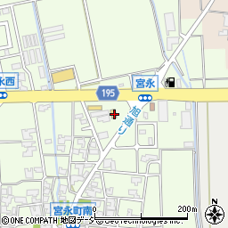 ファミリーマート白山宮永町店周辺の地図