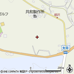 茨城県常陸太田市大平町周辺の地図