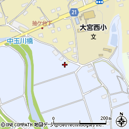 茨城県常陸大宮市石沢834-1周辺の地図