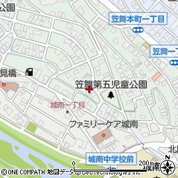 石川県金沢市笠舞本町1丁目12周辺の地図