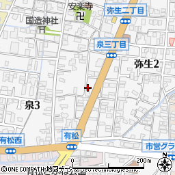 金沢中警察署泉交番周辺の地図