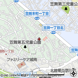 石川県金沢市笠舞本町1丁目周辺の地図