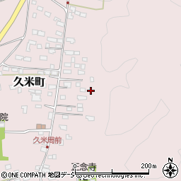 茨城県常陸太田市久米町周辺の地図