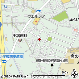 栃木県宇都宮市鶴田町195周辺の地図