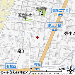 石川県金沢市泉3丁目5周辺の地図