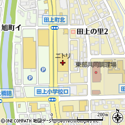 ニトリ金沢田上店周辺の地図