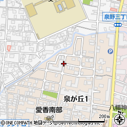 石川県金沢市泉が丘1丁目7周辺の地図