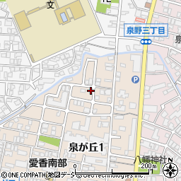 石川県金沢市泉が丘1丁目7-1周辺の地図