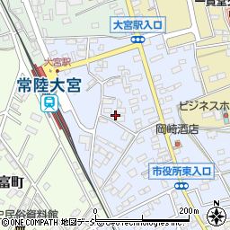 茨城県常陸大宮市南町286周辺の地図