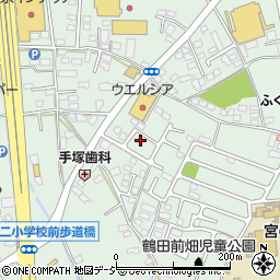 栃木県宇都宮市鶴田町186周辺の地図