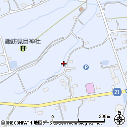 茨城県常陸大宮市若林周辺の地図