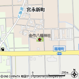 金作八幡神社周辺の地図