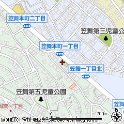 石川県金沢市笠舞本町1丁目1周辺の地図