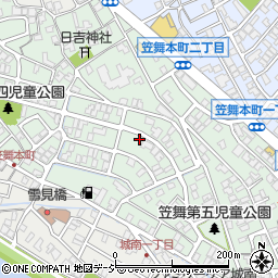 石川県金沢市笠舞本町周辺の地図