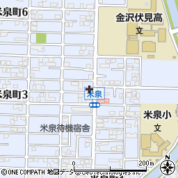 アルプ薬局　米泉店周辺の地図