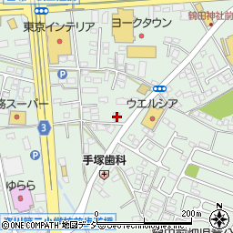 栃木県宇都宮市鶴田町1435周辺の地図