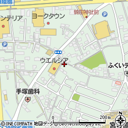 栃木県宇都宮市鶴田町192周辺の地図