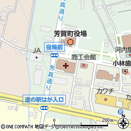 芳賀町博物館周辺の地図