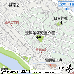 笠舞第4児童公園周辺の地図