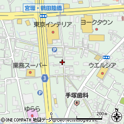 栃木県宇都宮市鶴田町1444周辺の地図