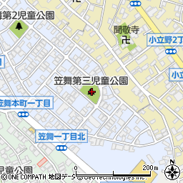 笠舞第3児童公園周辺の地図