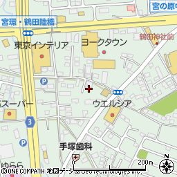 栃木県宇都宮市鶴田町1431周辺の地図