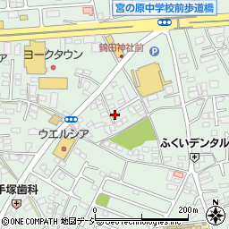 栃木県宇都宮市鶴田町206周辺の地図