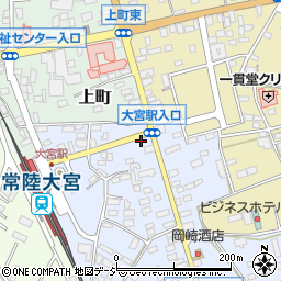 茨城県常陸大宮市南町291-7周辺の地図