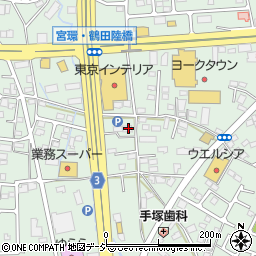 栃木県宇都宮市鶴田町1443周辺の地図