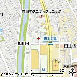 石川県金沢市田上町朝周辺の地図
