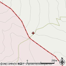 ザラ峠周辺の地図