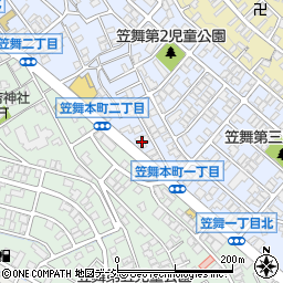 ジャパンケア金沢笠舞周辺の地図