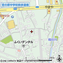 栃木県宇都宮市鶴田町244周辺の地図