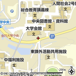 石川県金沢市角間町周辺の地図