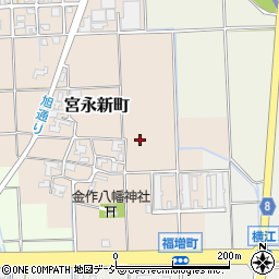 石川県白山市宮永新町周辺の地図