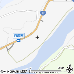 長野県長野市信州新町日原西2214周辺の地図
