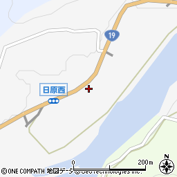 長野県長野市信州新町日原西2212周辺の地図