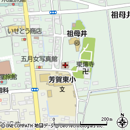 芳賀郵便局周辺の地図